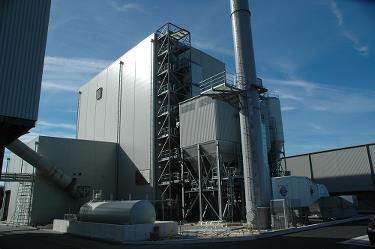 Das WWEP-Kraftwerk hat ein AET Biomassekessel